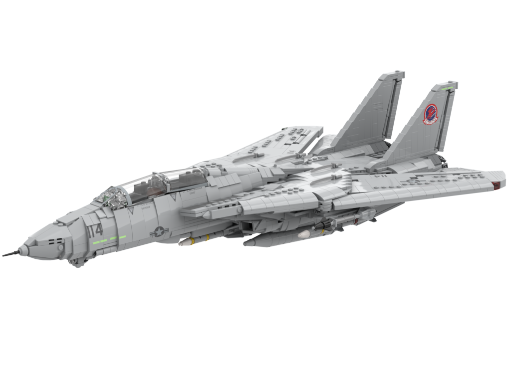 F 14A Tomcat Top Gun DIGITAL INSTRUCTIONS Plane Bricks