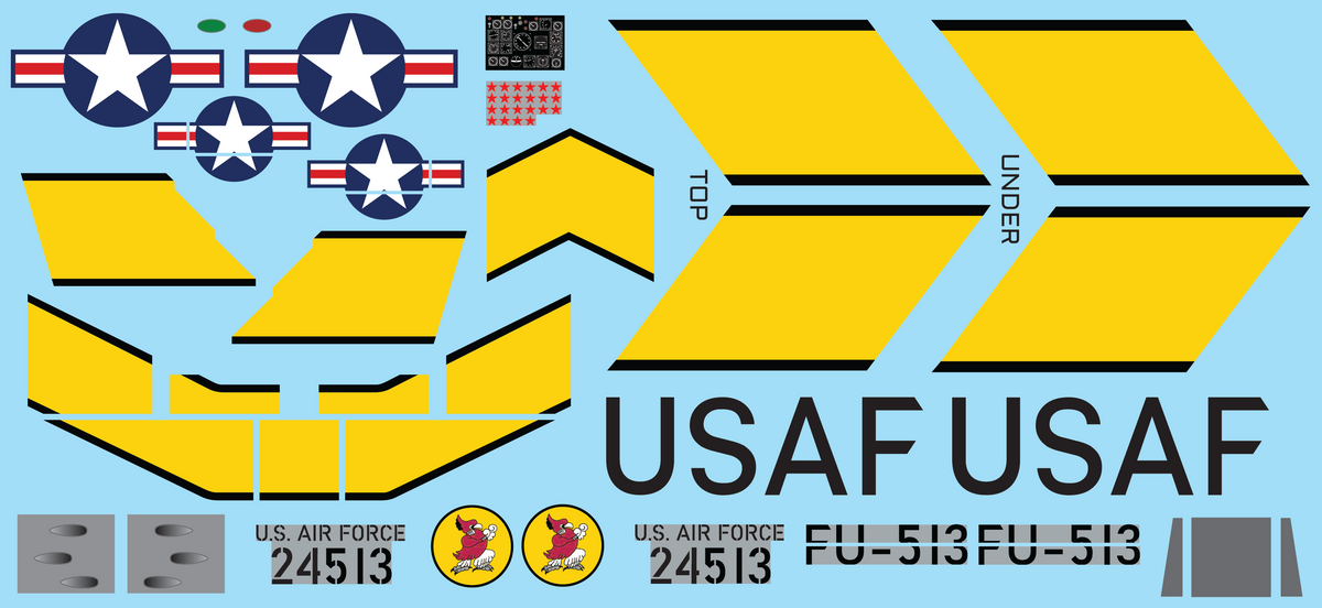 F-86 Sabre Decals – Plane Bricks