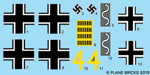 Bf-109F-2 Decals