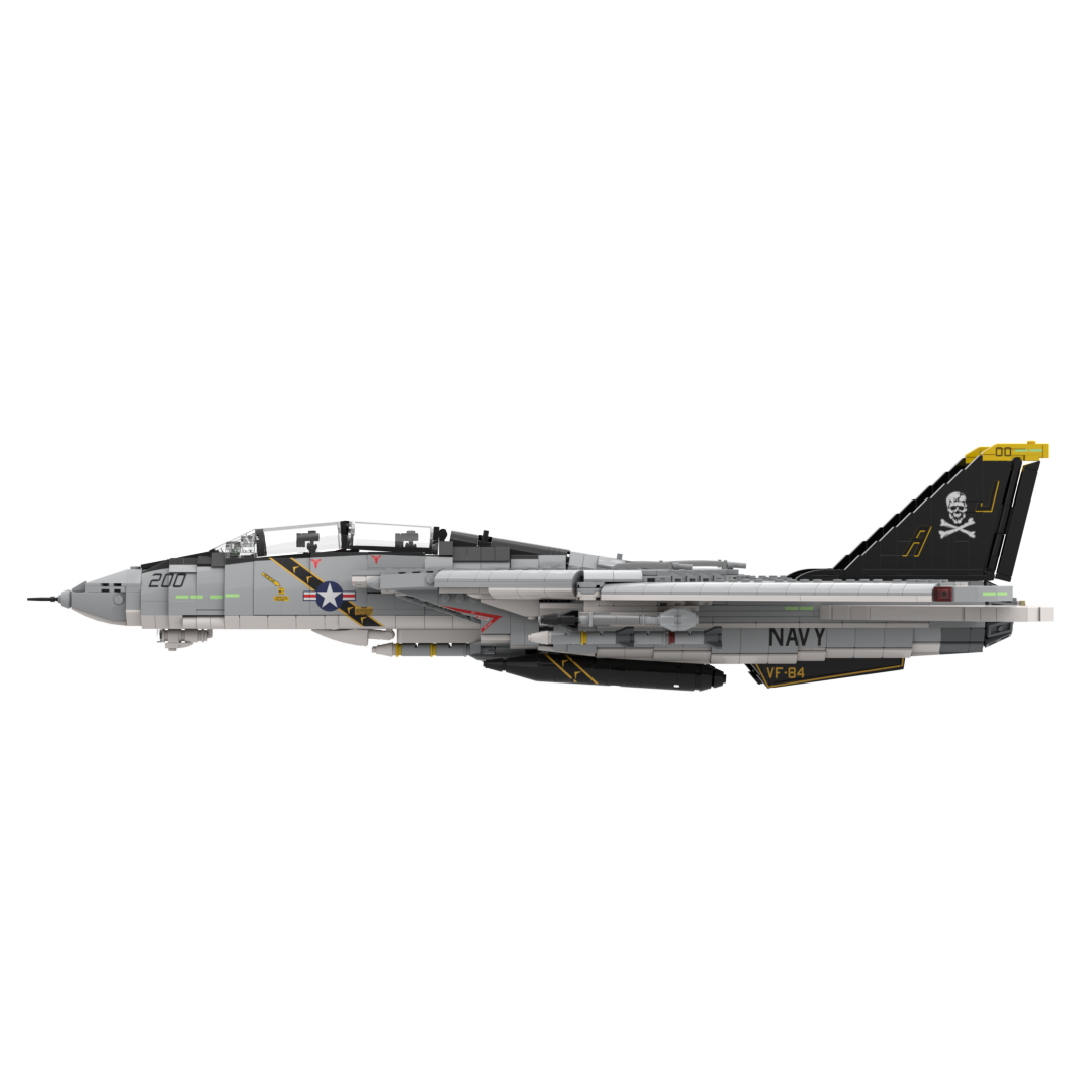 F-14A Tomcat (Jolly Rogers) DIGITAL INSTRUCTIONS – Plane Bricks