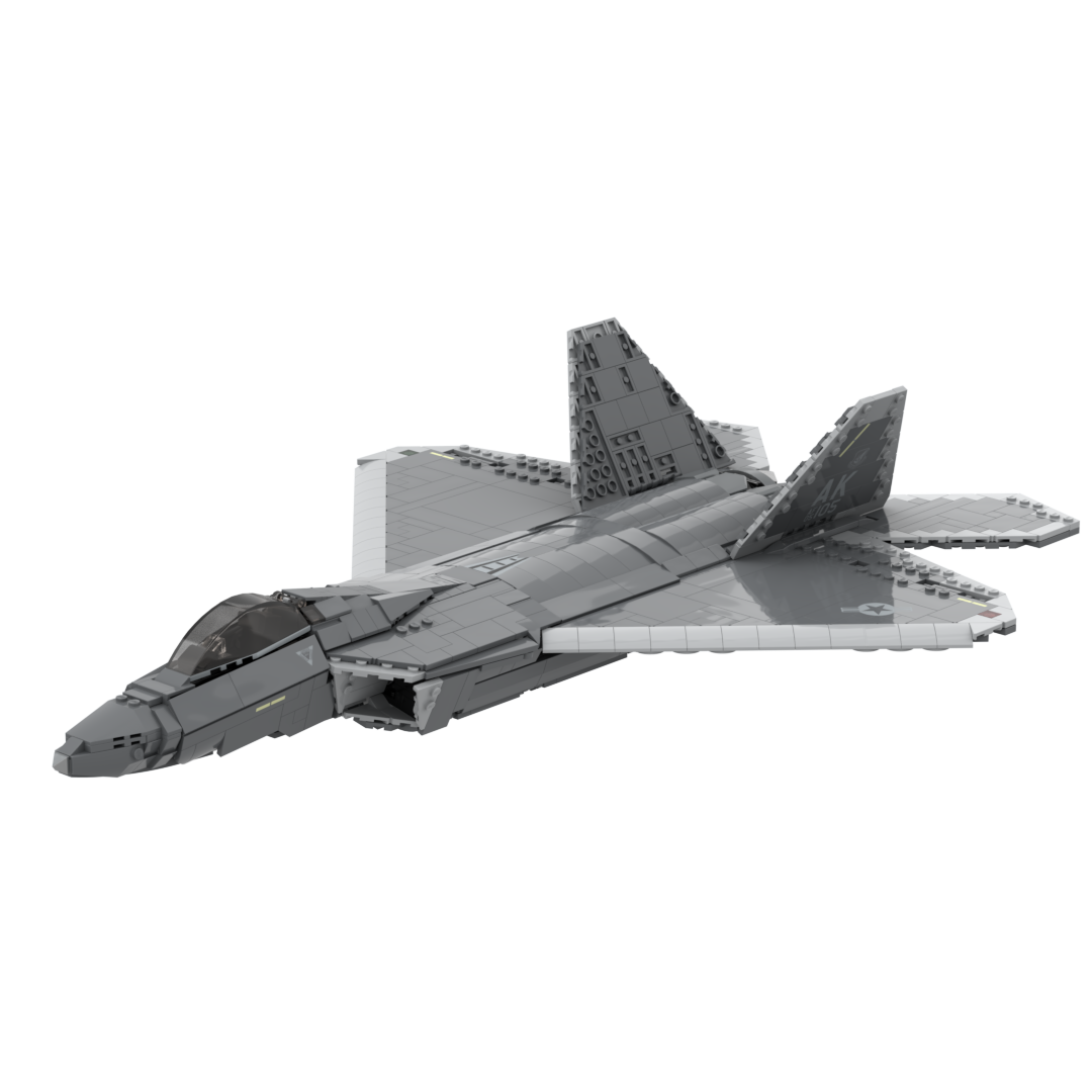 F 22 Raptor Brick F-22 Raptor Printed Part Packs (Customizable Tail Flash) – Plane Bricks