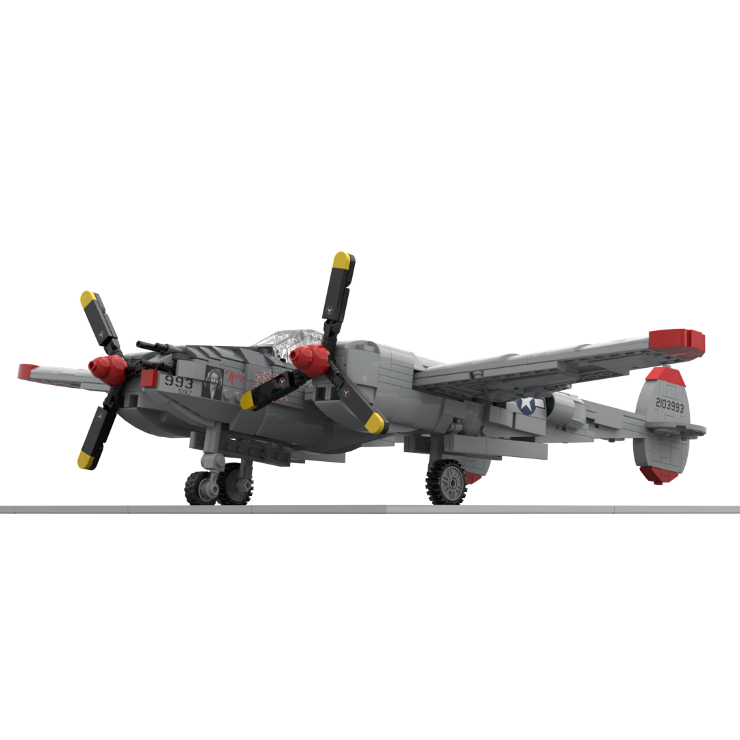 P-38J Lightning DIGITAL INSTRUCTIONS – Plane Bricks